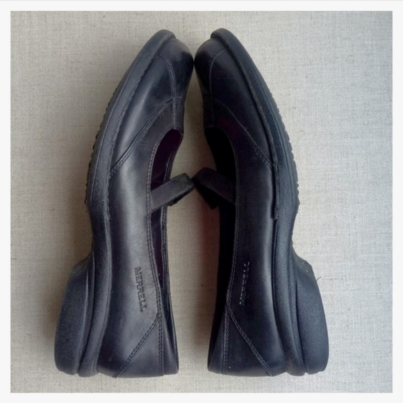 Merrell Women US 6 Black Leather Mary Jane’s - Picture 8 of 8